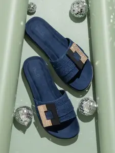 Inc 5 Embellished Open Toe Flatform Heels