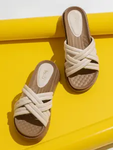 Inc 5 Textured Open Toe Comfort Heels