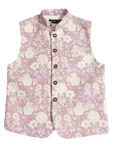 CAVIO Boys Printed Pure Cotton Nehru Jackets