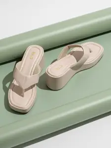 Inc 5 Open Toe Wedge Heels