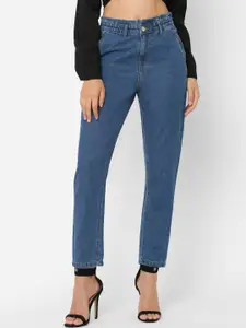 Kraus Jeans Women Relaxed Fit High-Rise Clean Look Stretchable Jeans