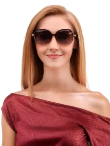 HASHTAG EYEWEAR Women Square Sunglass With Polarised & UV Protected Lens