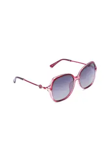 HASHTAG EYEWEAR Women Square Sunglasses with Polarised and UV Protected Lens