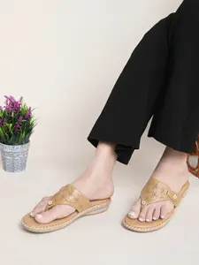 XE Looks Textured Doctor Ortho Open Toe Flats