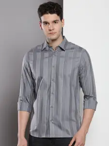 Calvin Klein Jeans Striped Slim Fit Opaque Cotton Casual Shirt