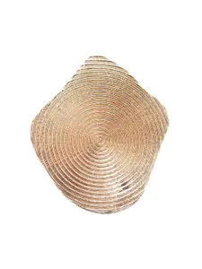 FEMMIBELLA Rose Gold-Plated Circular Eclipse Adjustable Finger Ring