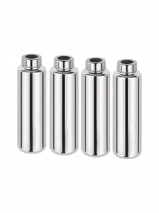STEEPLE Silver-Toned 4 Pieces Stainless Steel Water Bottle 1 Ltr
