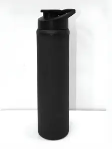 STEEPLE Black Stainless Steel Solid Water Bottle 900ml