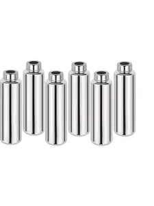 STEEPLE Silver-Toned 6 Pieces Stainless Steel Solid Water Bottles 1 ltr Each