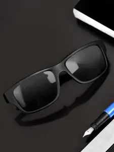 WROGN Men Wayfarer Sunglasses with UV Protected Lens WRNSG-02-BK-