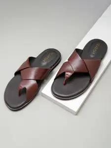 Ruosh Men Leather Comfort Sandals