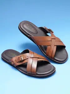 Ruosh Men Leather Comfort Sandals
