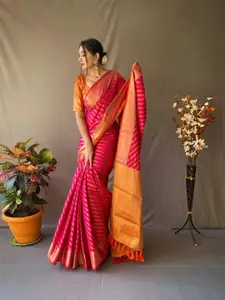 SGF11 Woven Design Heavy Zari Work Kanjeevaram Patola Silk Saree