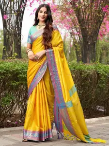 SGF11 Ethnic Motifs Woven Design Zari Banarasi Saree