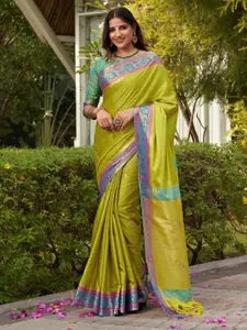 SGF11 Floral Woven Design Zari Banarasi Saree
