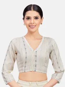 Studio Shringaar Printed Pure Cotton Saree Blouse