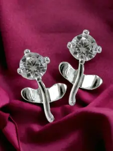 Taraash 925 Sterling Silver Floral Studs Earrings