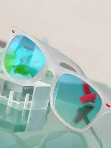 Mast & Harbour Men Blue Wayfarer Sunglasses With UV Protected Lens M&HSG