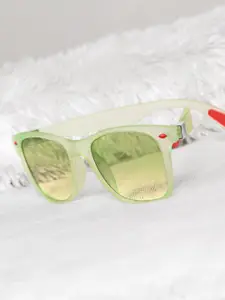 Mast & Harbour Men Green Wayfarer Sunglasses with UV Protected Lens M&HSG