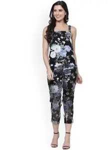 KALINI Floral Printed Top With Trousers Co-Ords