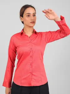 BLUEBIRD Classic Spread Collar Long Sleeves Opaque Casual Shirt