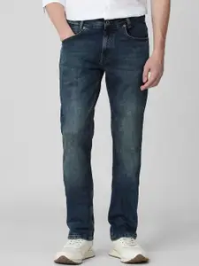 Mufti Men Slim Fit Heavy Fade Clean Look Stretchable Jeans