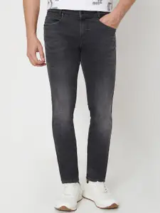 Mufti Men Skinny Fit Heavy Fade Clean Look Stretchable Jeans
