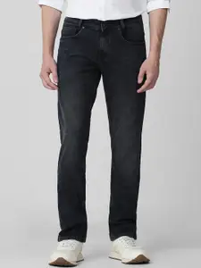 Mufti Men Slim Fit Light Fade Clean Look Cropped Stretchable Jeans