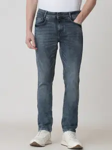 Mufti Men Skinny Fit Heavy Fade Clean Look Stretchable Jeans