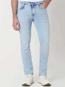 Mufti Men Mid-Rise Slim Fit Heavy Fade Stretchable Jeans