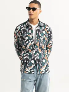 Snitch Classic Printed Casual Shirt