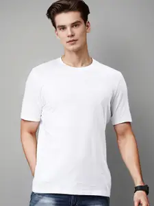 Huetrap Round Neck Short Sleeves Pure Cotton T shirt