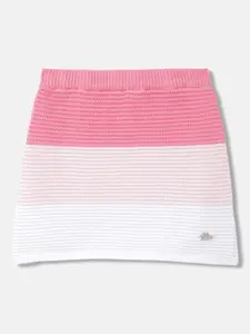 ELLE Girls Colourblocked Pure Cotton Mini Skirt