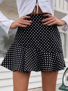 StyleCast x Revolte Printed Peplum Mini Skirt