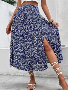 StyleCast x Revolte Printed Flared Midi Skirts