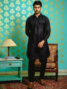 Be Desi Regular Patchwork Kurta With Pyjamas