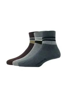 Peter England Men Pack Of 3 Patterned Above Ankle Length Socks