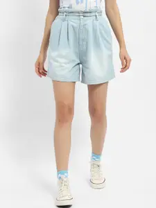 Madame Women Washed Pure Cotton Denim Shorts