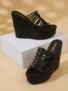 Flat n Heels Open Toe Wedge Heels