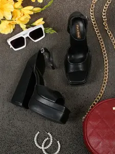 Flat n Heels Open Toe Platform Heels