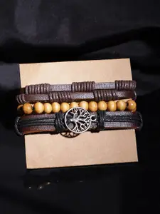The Roadster Lifestyle Co. Men Set Of 3 Multistrand Bracelets