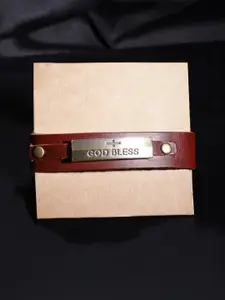 The Roadster Lifestyle Co Men Leather Adjustable Wrap Bracelet