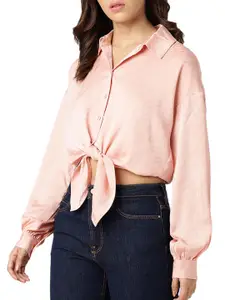 GUESS Printed Spread Collar Casual Shirt