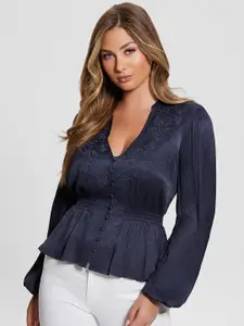 GUESS Women Opaque Casual Shirt