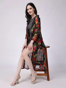 SCORPIUS Printed Longline Shrug