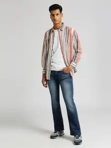 Pepe Jeans Multi Striped Pure Cotton Dobby Casual Shirt