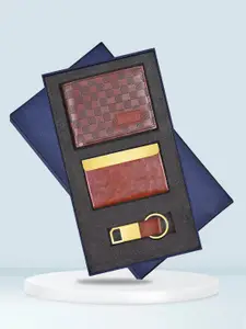 Relish Men Wallet, Card Holder, Keychain Accessory Gift Set