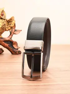 BuckleUp Men Textured Leather Reversible Formal Belt