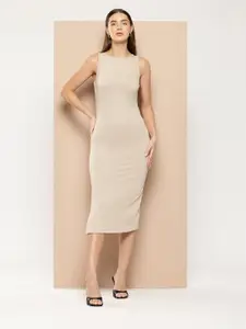 Chemistry Solid Bodycon Midi Dress