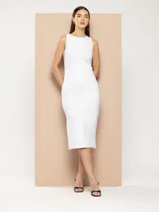 Chemistry Solid Bodycon Midi Dress